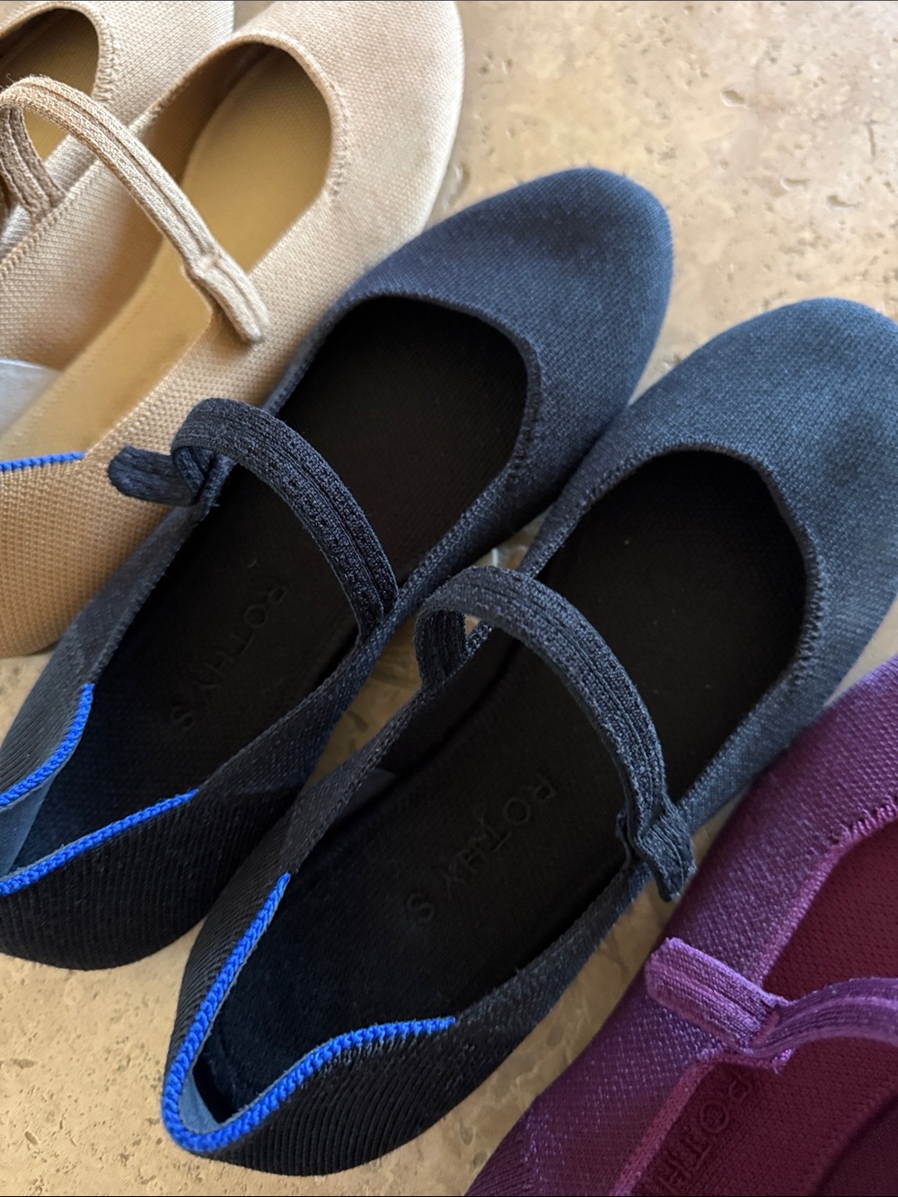 Set of three Rothy’s Mary Jane flats 8.5 - Picture 3 of 6